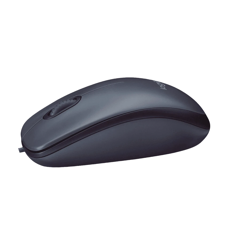 Миша LOGITECH (B100) чорна (910-003357) фото збоку