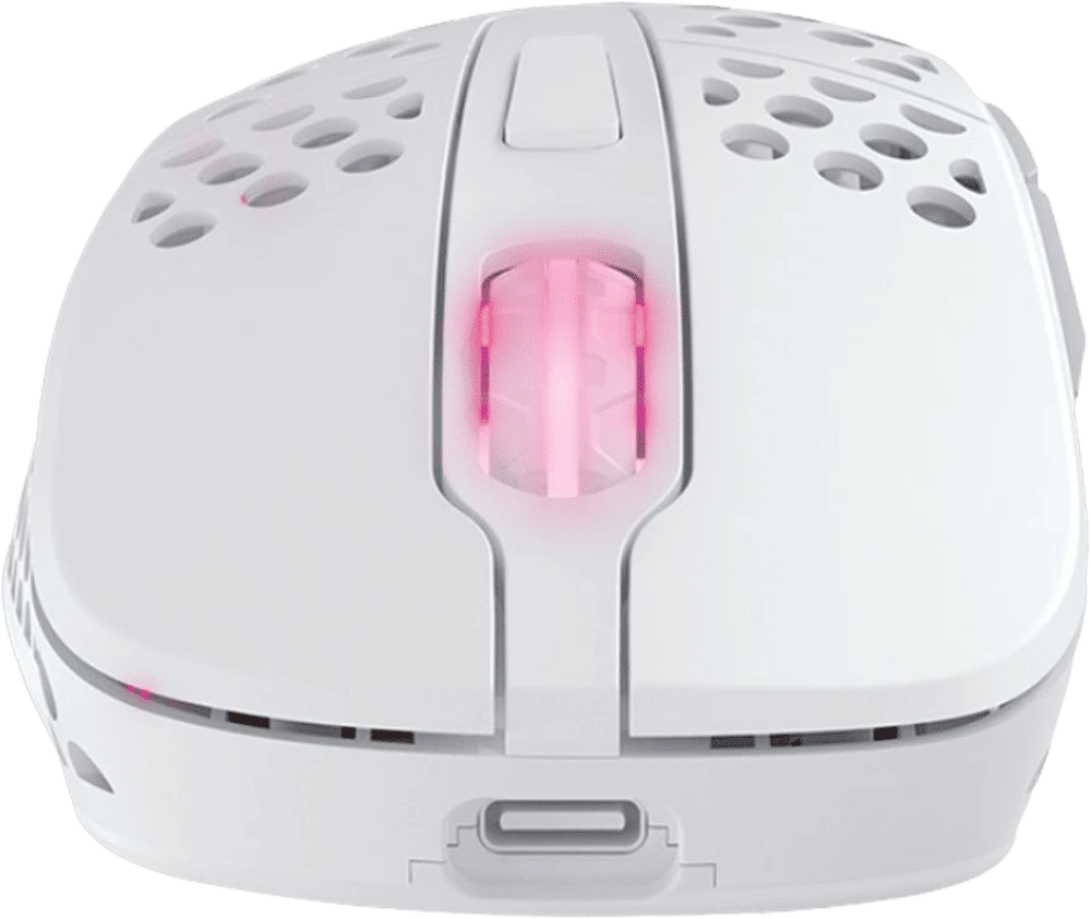 Миша Xtrfy M4, WL/USB-A, RGB, білий передній