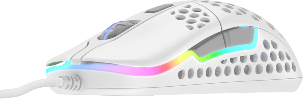 Миша Xtrfy M42, USB-A, RGB,  білий боковий