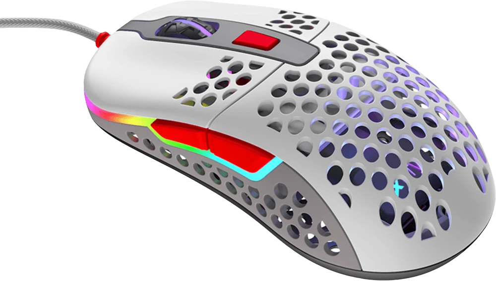 Миша Xtrfy M42, USB-A, RGB,  Retro вид зверху