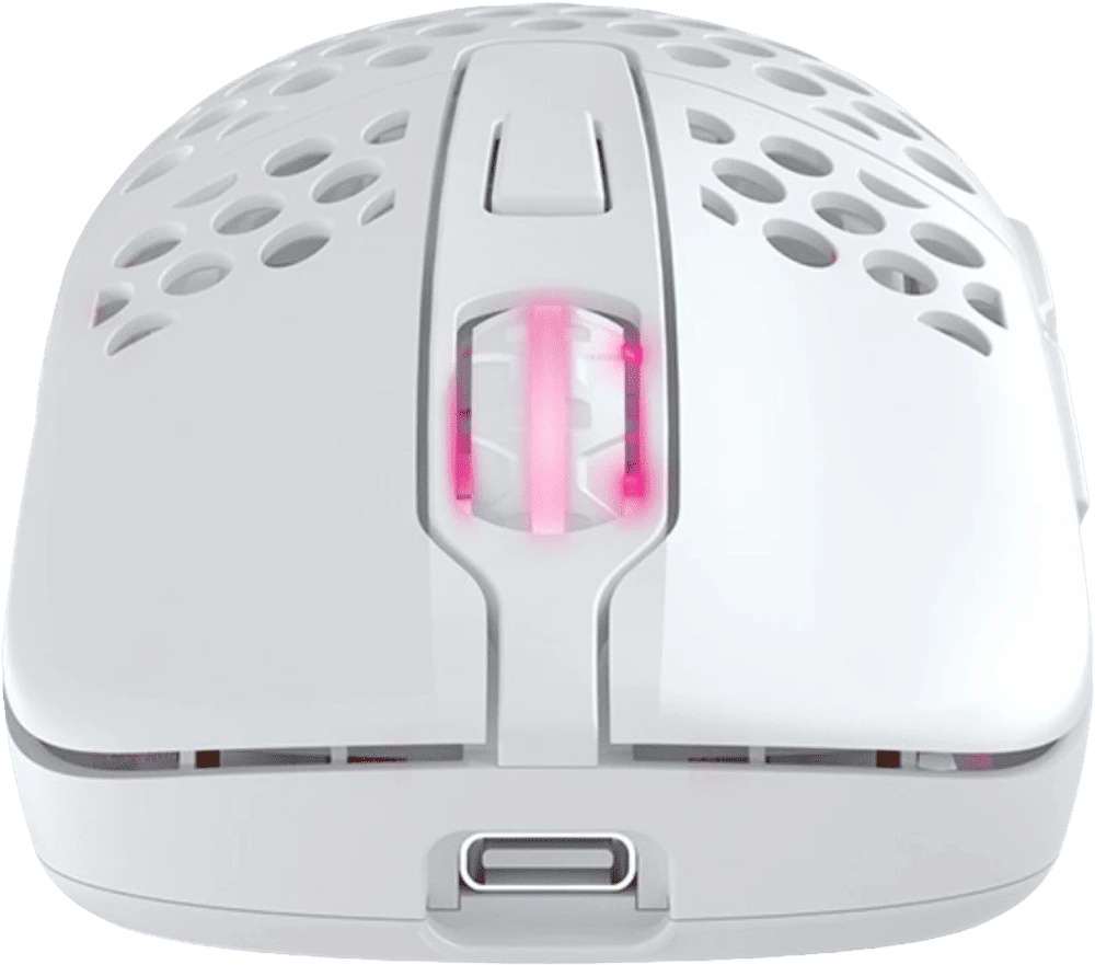 Миша Xtrfy M42, WL/USB-A, RGB, білий спереду