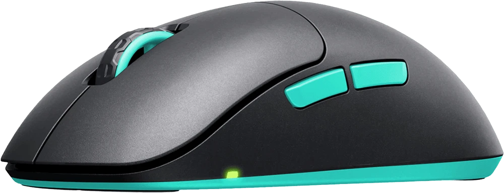 Миша Xtrfy M8, WL/USB-A, RGB, чорний боковий