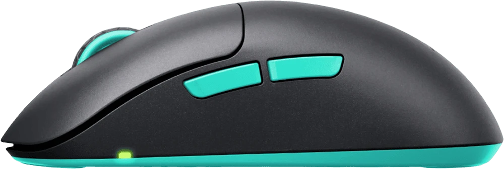 Миша Xtrfy M8, WL/USB-A, RGB, чорний боковий