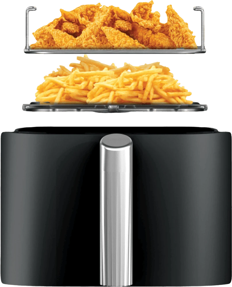 Мультипіч Ninja Double Stack 2-Level Air Fryer 7,6 л SL300EU демонстрація страв