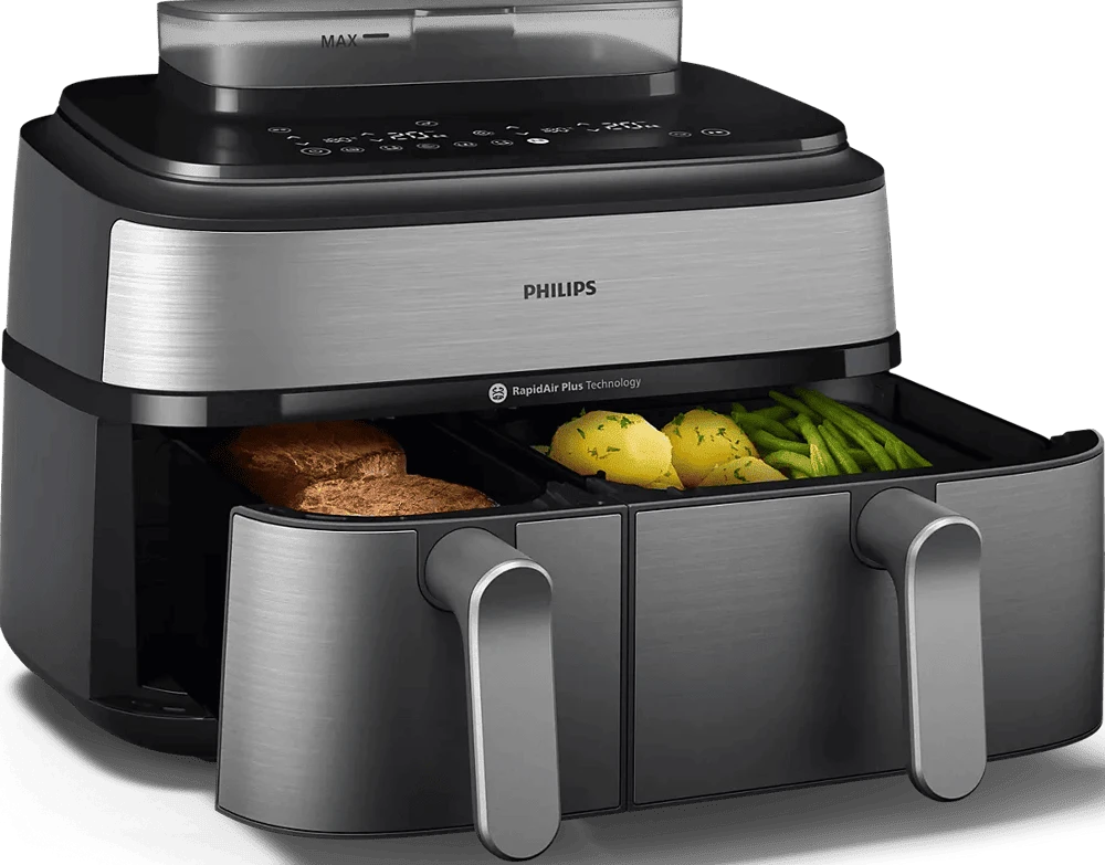 Мультипіч Philips 5000 Series Ovi Dual Steam NA555/00 демонстрація приготування
