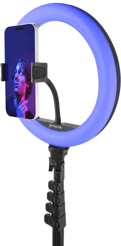Набір для блогера Proove Halo 10inch (PLRL10100401) вид з телефоном