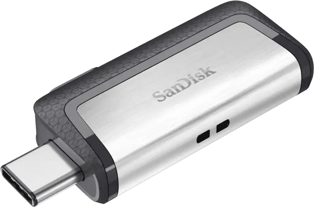 Накопичувач SanDisk Dual Drive USB Type-C 32GB (SDDDC2-032G-G46) передній вид
