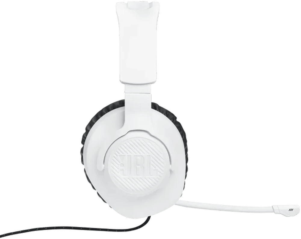 Навушники JBL Quantum 100P Console White (JBLQ100PWHTBLU) лівий боковий вид