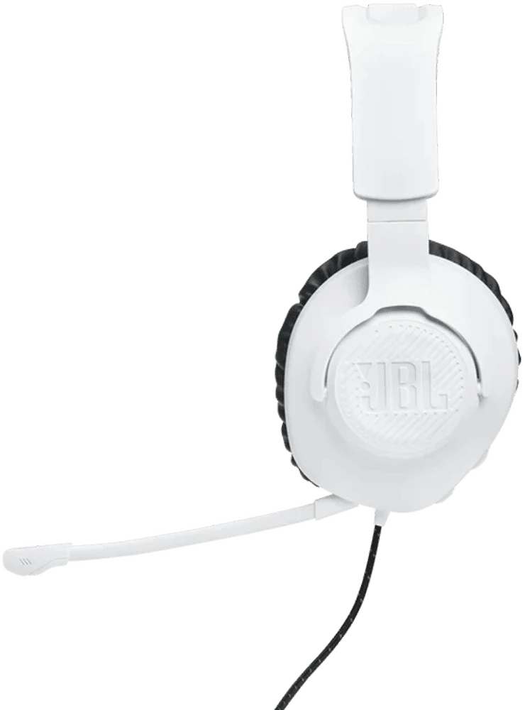 Навушники JBL Quantum 100P Console White (JBLQ100PWHTBLU) правий боковий вид