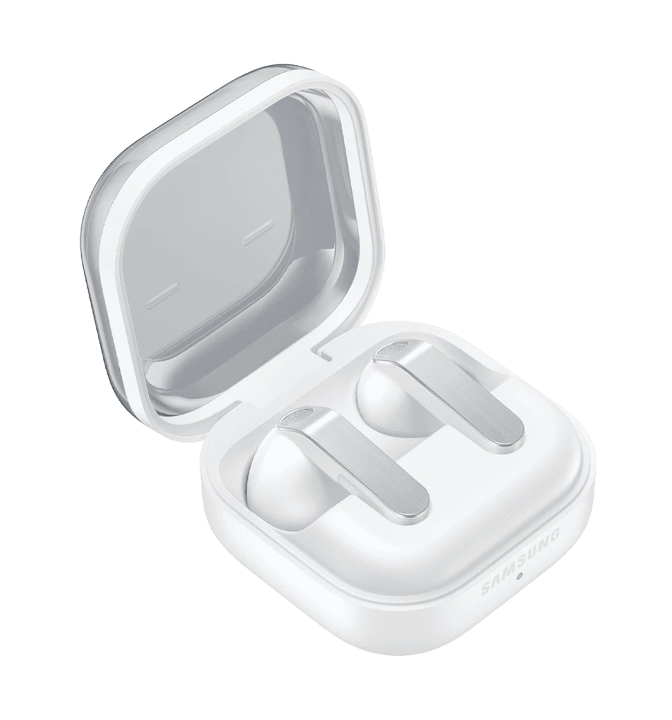 Навушники Samsung Galaxy Buds4 White (SM-R540NZWASEK) боковий вид