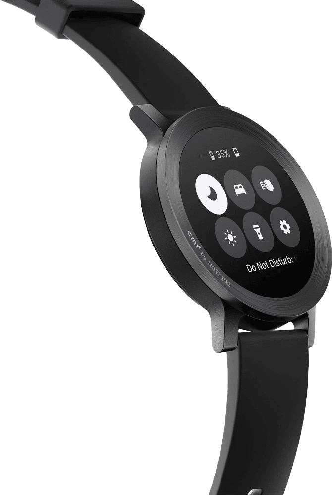 Nothing CMF Watch 3 Pro Dark Grey фото дисплею та бічна грань під кутом