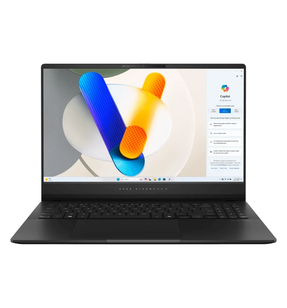 Ноутбук 15.6" ASUS Vivobook S 15 M5506UA-MA042 OLED (90NB1472-M001P0)/AMD R9-8945HS/32GB/1TB SSD/AMD Radeon/DOS/Black