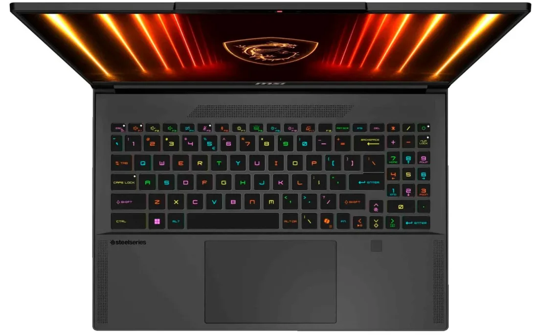 Ноутбук MSI Stealth A16 AI+ A3XWIG-068UA (9S7-15FL35-068) Core Black фото клавіатури