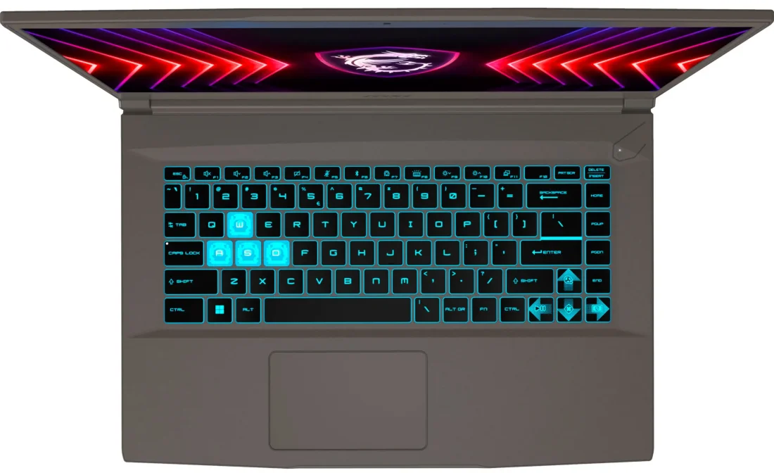 Ноутбук MSI Thin 15 B13UC (9S7-16R831-3038) Black фото клавіатури