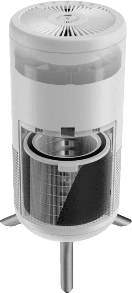 Очищувач повітря Honeywell HPA830WE4 (TOW017931) вид зсередини
