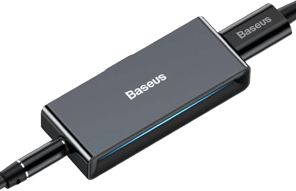 Перехідник Baseus Type-C to C&3.5mm Black (CATL57-01) демонстрація підключення