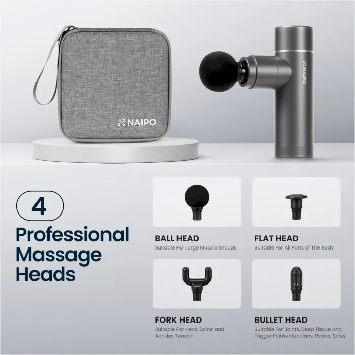 Перкусійний ручний масажер Naipo NPMGUN-J11 5