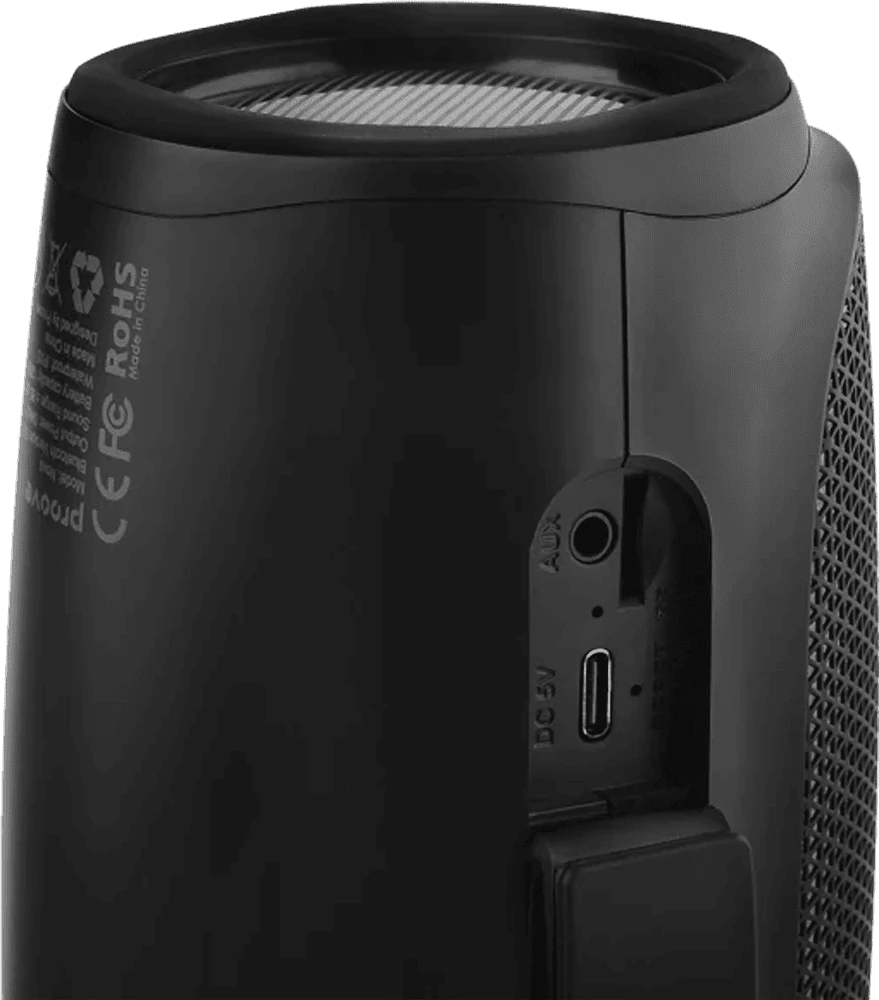 Портативна Акустика Proove Nova 10W (APP) black фото роз'ємів