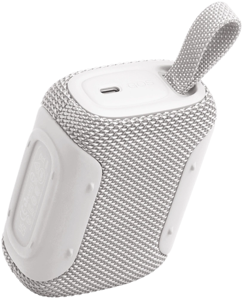 Портативна колонка JBL Go 5 White (JBLGO5WHT) боковий вид