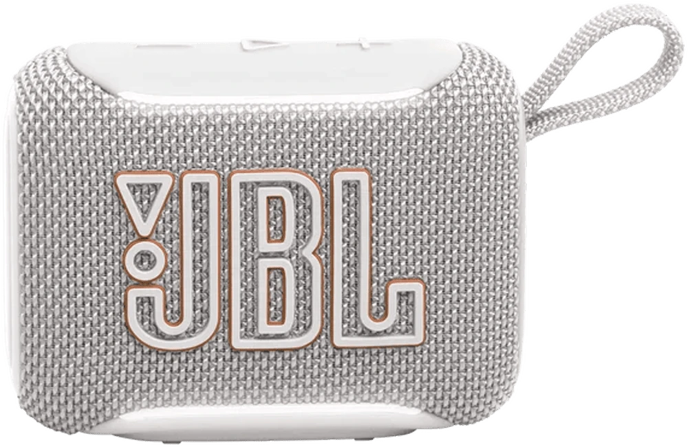 Портативна колонка JBL Go 5 White (JBLGO5WHT) вид спереду