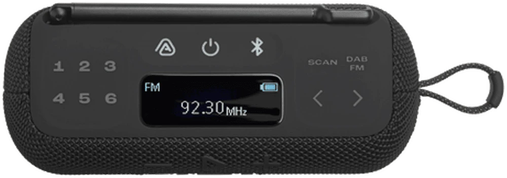 Портативний радіоприймач JBL Tuner 3 Black (JBLTUNER3BLK) боковий вид