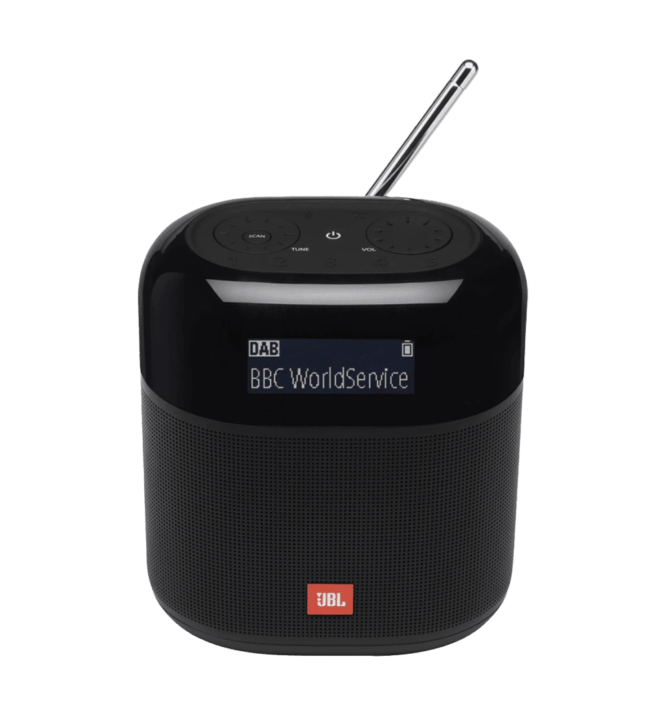 Портативний радіоприймач JBL Tuner XL Black (JBLTUNERXLBLK) передній вид