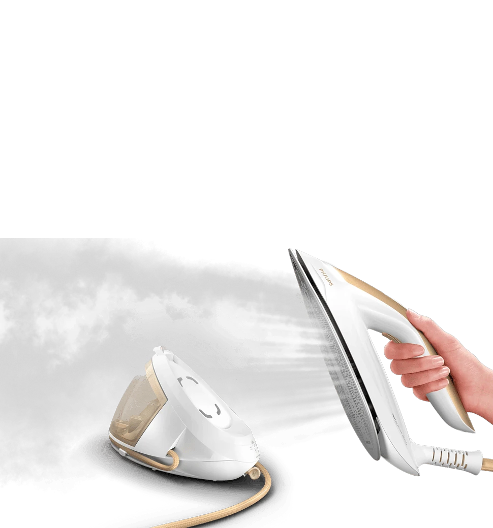 Праска-парогенератор Philips PerfectCare Series 8000 PSG8040/60 демонстрація використання пари