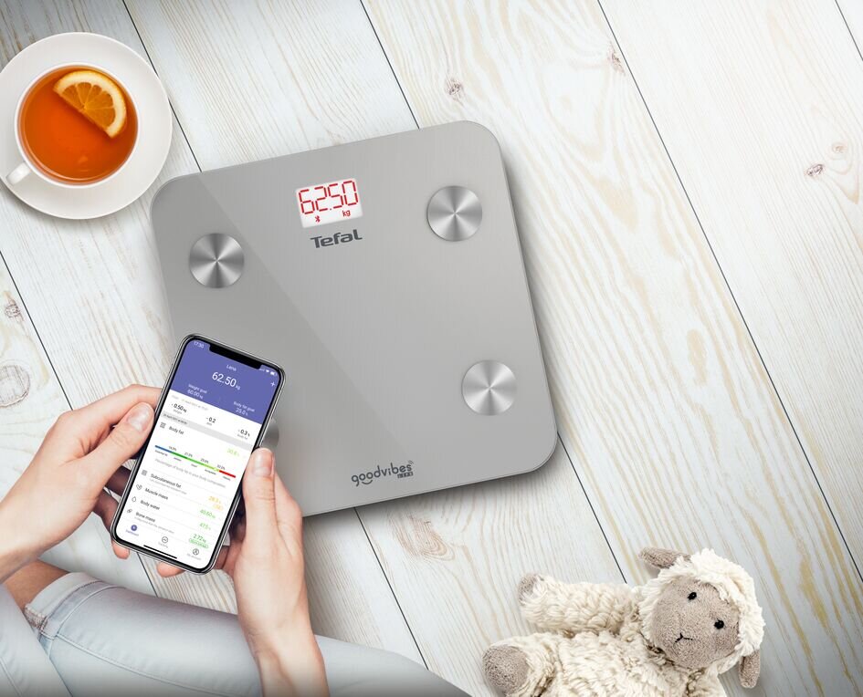 Розумні ваги Tefal Goodvibes Life BM9600S1 використання з застосунком