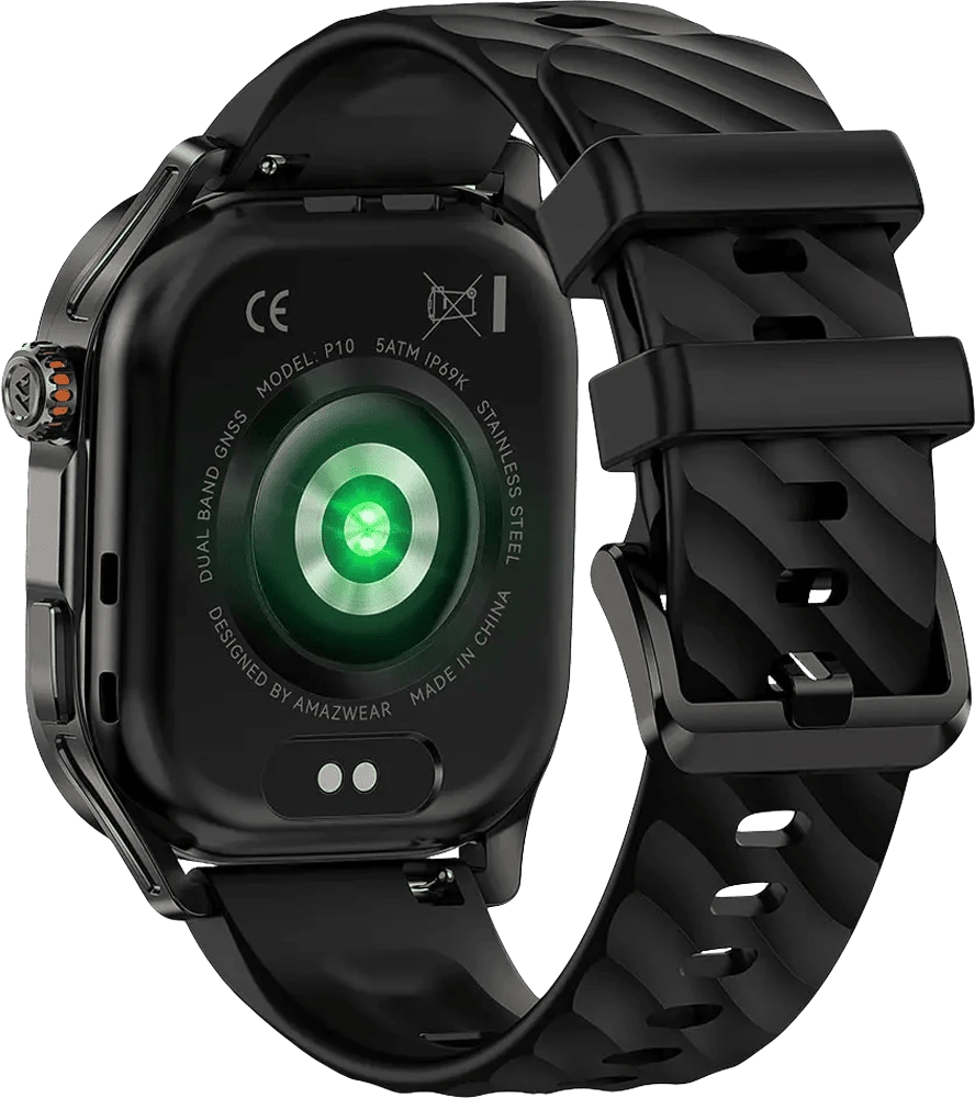 Розумний годинник KOSPET MAGIC P10 BLACK задній вид годинника