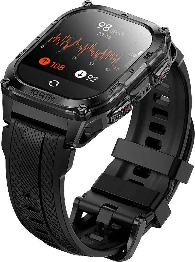 Розумний годинник KOSPET TANK M4 BLACK фото ремінця