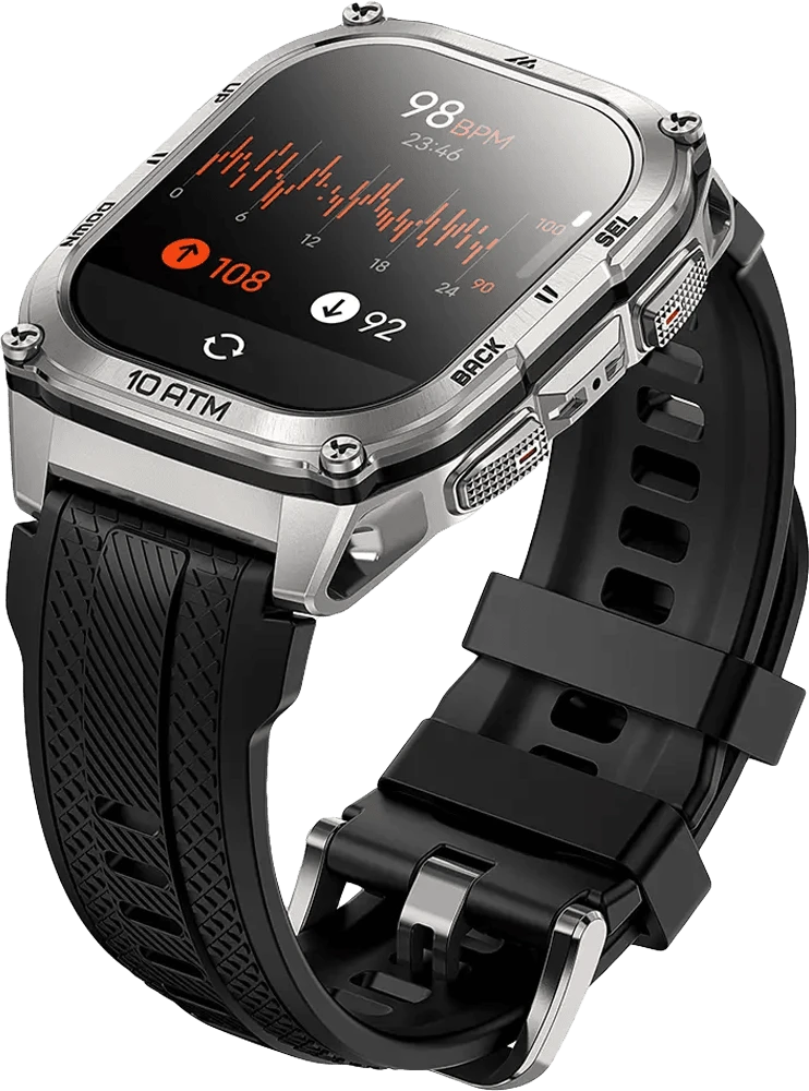 Розумний годинник KOSPET TANK M4 SILVER фото ремінця