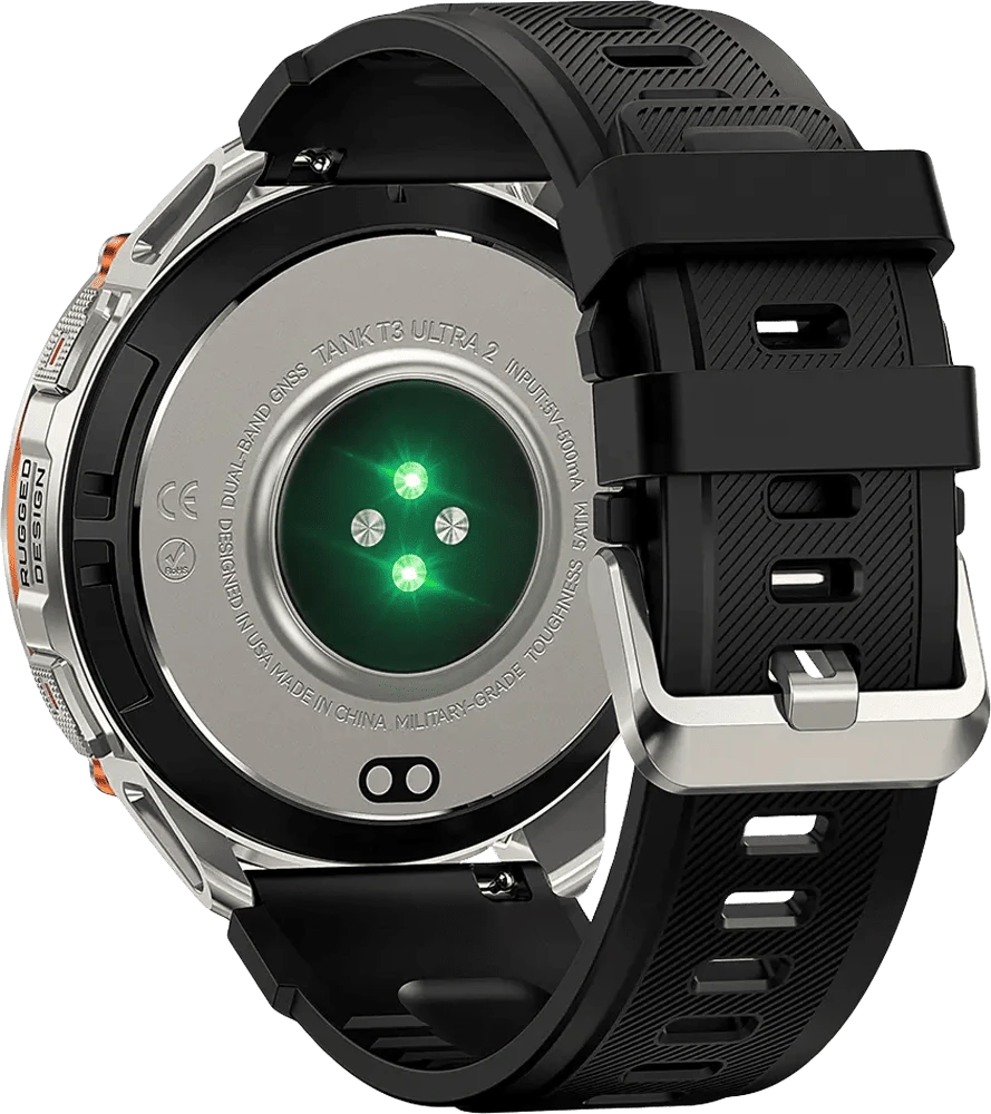 Розумний годинник KOSPET TANK T3 ULTRA 2 SIL задній вид