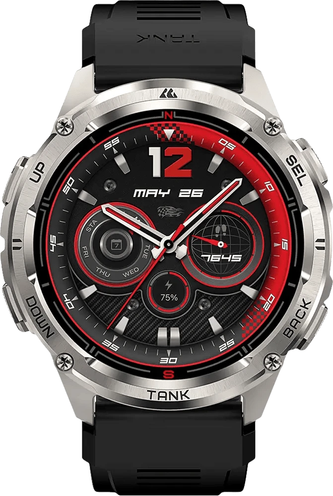 Розумний годинник KOSPET TANK T3 ULTRA 2 SIL фото дисплею