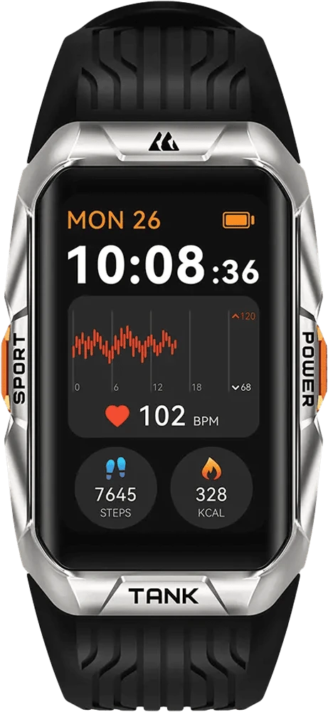 Розумний годинник KOSPET TANK X2 ULTRA SIL повне фото екрану