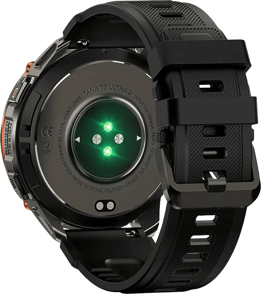 Розумний годинник TANK T3 ULTRA 2 SE BLK KOSPET задній вид