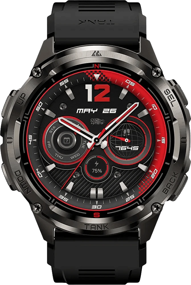 Розумний годинник TANK T3 ULTRA 2 SE BLK KOSPET фото дисплею