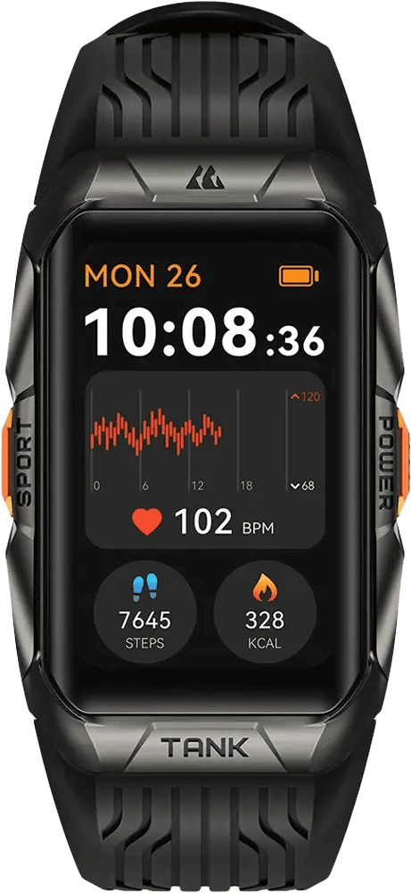 Розумний годинник TANK X2 ULTRA BLK KOSPET вид дисплею