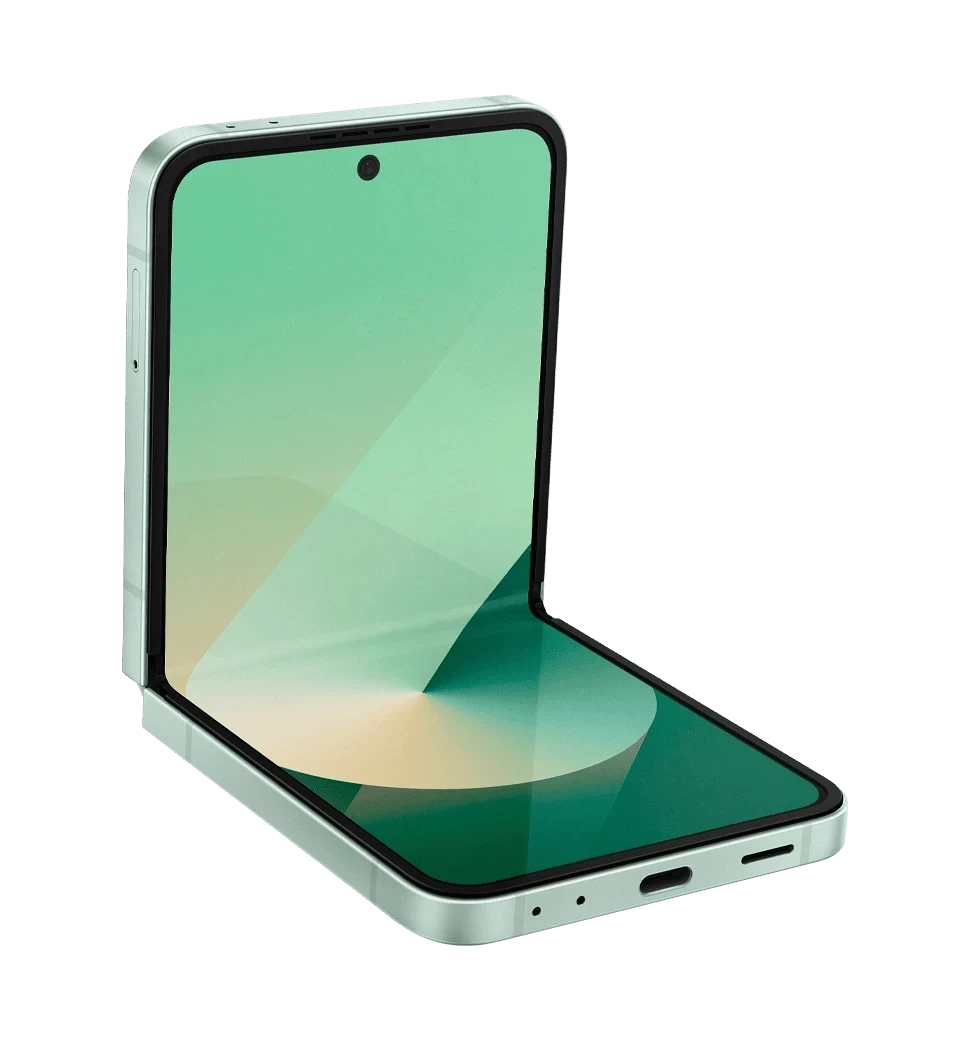 Samsung Galaxy Flip 6 256Gb Mint Б/В вид розкладання екрану під кутом