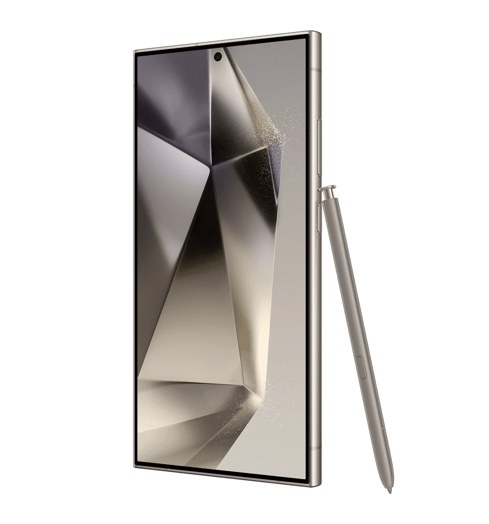 Samsung Galaxy S24 Ultra 12/1Тb Titanium Grey Б/В фото дисплею, стилуса та бічна грань право