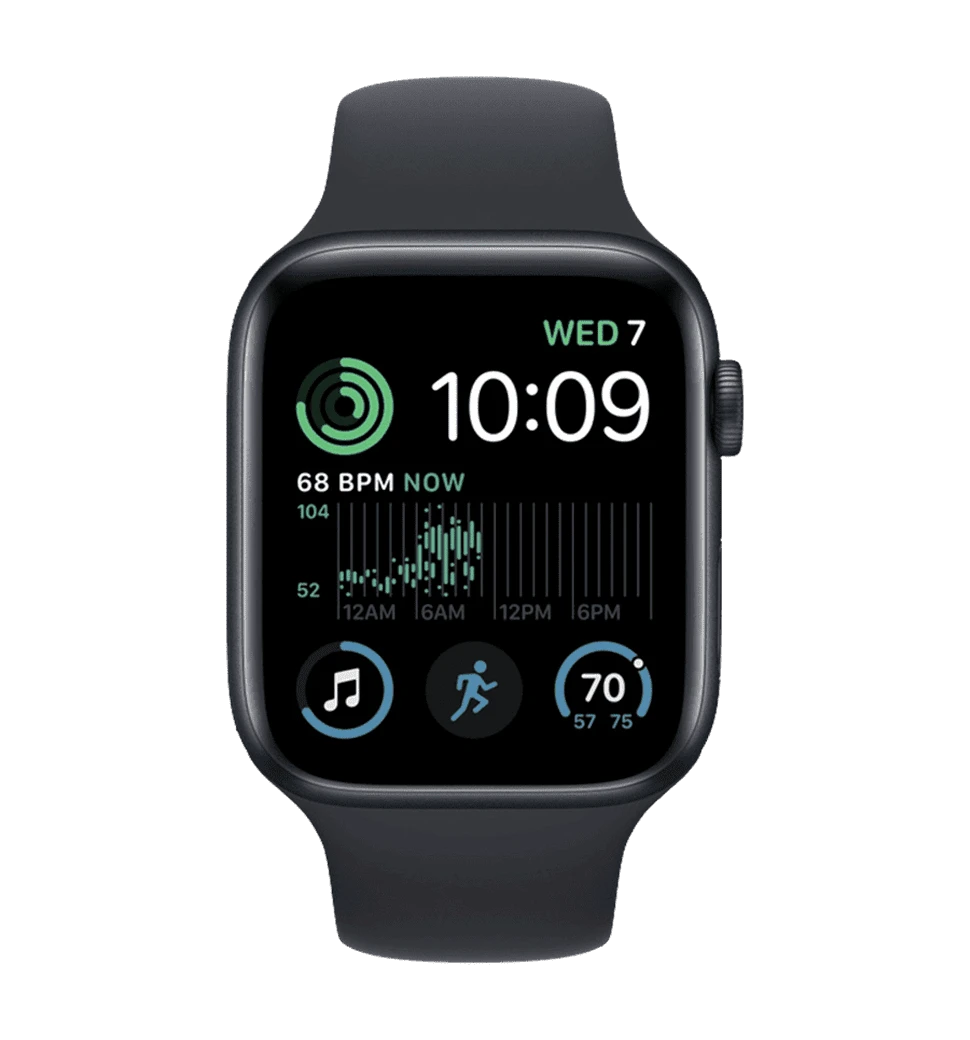 Смарт-часы Apple Watch SE 2022 44mm Midnight Aluminum Case with Midnight Sport Band (MNK03NF) Б/У 2