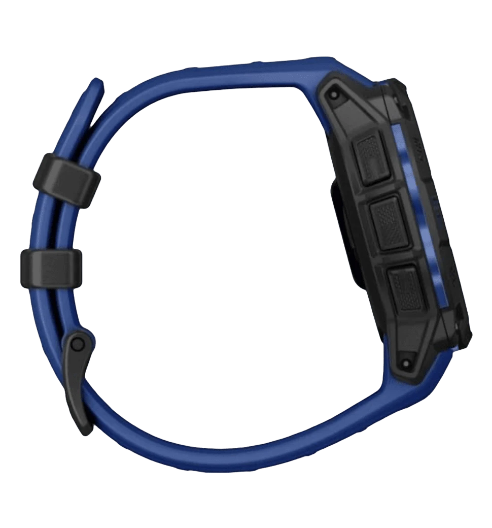 Смарт-годинник Garmin Instinct 3 45mm AMOLED Black with Bolt Blue/Black Band (010-02936-03) 3