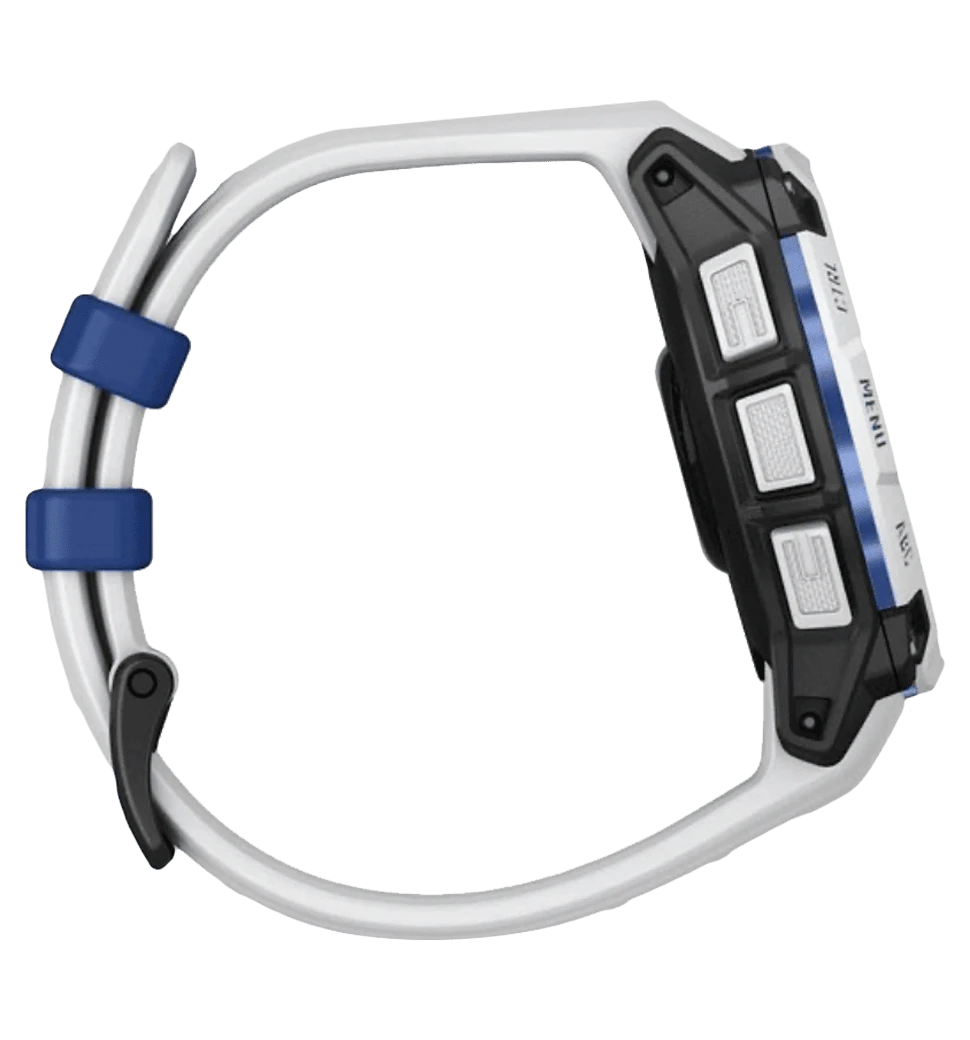 Смарт-годинник Garmin Instinct 3 45mm Solar Whitestone with Whitestone/Bolt Blue Band (010-02934-03) 2