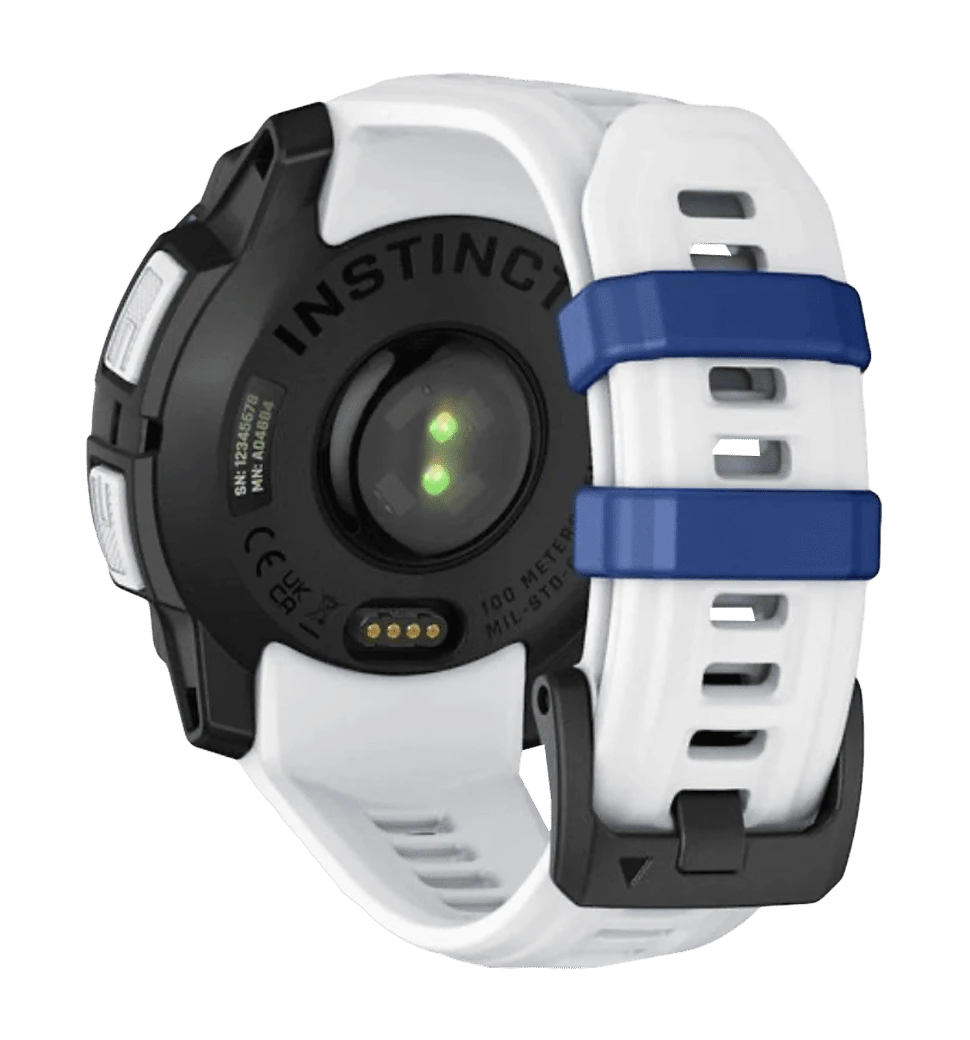 Смарт-годинник Garmin Instinct 3 45mm Solar Whitestone with Whitestone/Bolt Blue Band (010-02934-03) 3