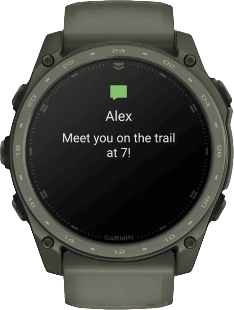 Смарт-годинник Garmin tactix 8 - 51 mm AMOLED Cerakote Olive w. Applied Ballistics Ultralight (010-04553-11) передній вид