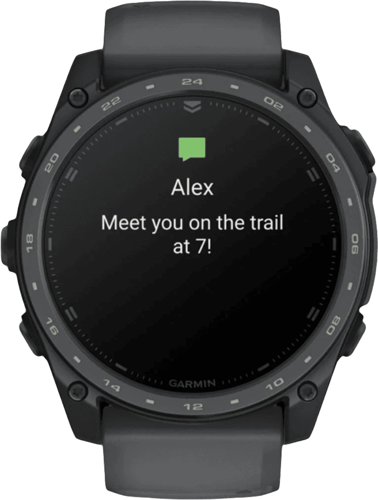 Смарт-годинник Garmin tactix 8 - 51 mm AMOLED Cerakote Slate Grey w. Applied Ballistics Ultralight (010-04553-00/01) передній вид
