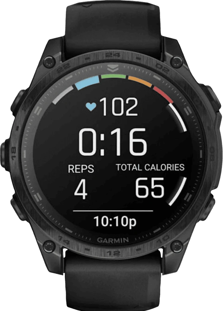 Смарт-годинник Garmin tactix 8  51 mm Solar Includes Applied Ballistics Ultralight Solver (010-03407-01) вид спереду