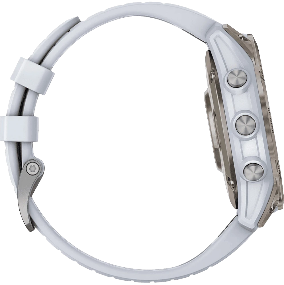 Смарт-годинник Garmin Venu 3S Soft Gold S. Steel Bezel w. French Gray Case and S. Band (010-02785-02/52) боковий вид