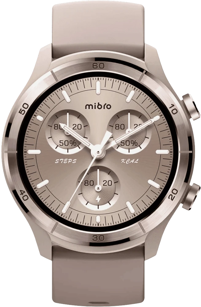 Смарт-годинник Mibro A3 45мм, 1.39", 360x360, BT 5.3, GPS, 2 ATM, мокко вид дисплею