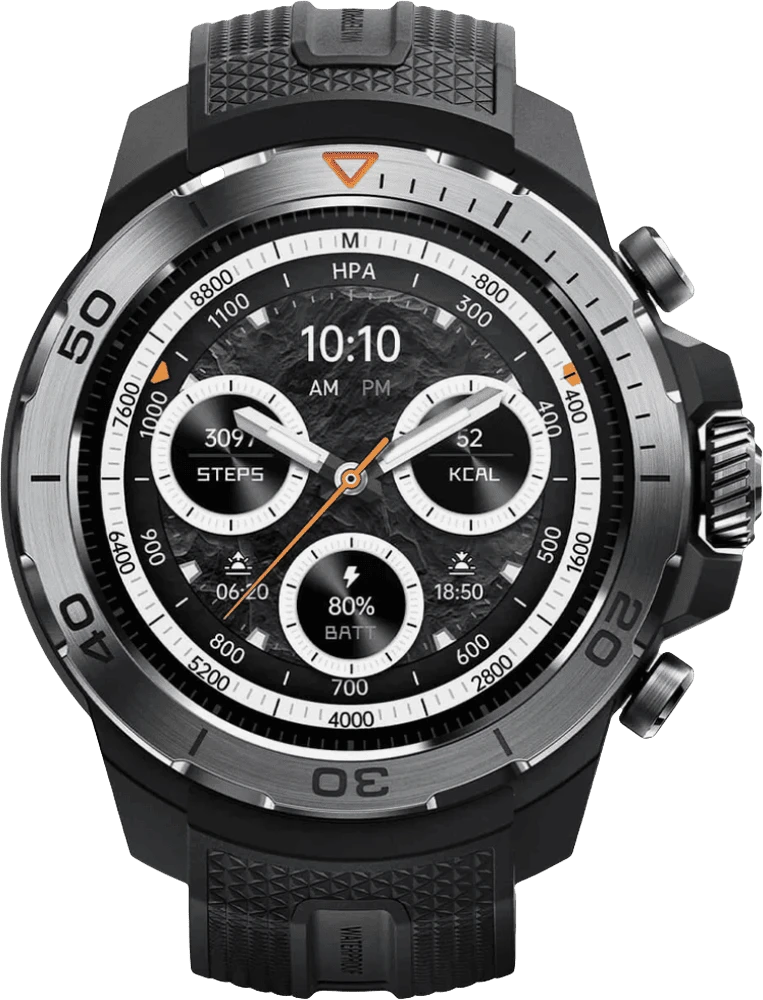 Смарт-годинник Mibro GS Explorer 48мм, 1.32", 466x466, AMOLED, BT 5.3, Dual-band GPS, 10 ATM, чорний вид дисплею