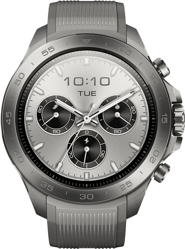 Смарт-годинник Mibro GS Explorer S 48мм, 1.32", 466x466, AMOLED, BT 5.3, Dual-band GPS, 10 ATM, титан-силікон вид дисплею